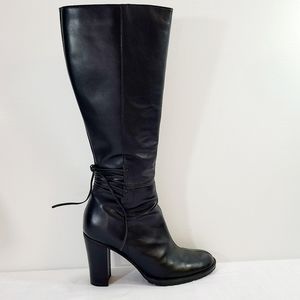 NWOT Roberto Vianni Italian Black Leather Boots